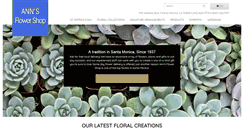 Desktop Screenshot of annsflowers.com