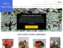 Tablet Screenshot of annsflowers.com